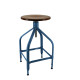 Tabouret bois et métal réglable Dessinateur 65/80 NICOLLE