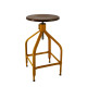 Tabouret bois et métal réglable Dessinateur 65/80 NICOLLE