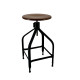 Tabouret bois et métal réglable Dessinateur 65/80 NICOLLE