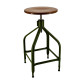 Tabouret bois et métal réglable Dessinateur 65/80 NICOLLE