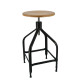 Tabouret bois et métal réglable Dessinateur 65/80 NICOLLE