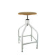 Tabouret bois et métal réglable Dessinateur 65/80 NICOLLE