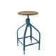 Tabouret bois et métal réglable Dessinateur 65/80 NICOLLE