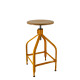 Tabouret bois et métal réglable Dessinateur 65/80 NICOLLE