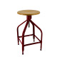 Tabouret bois et métal réglable Dessinateur 65/80 NICOLLE