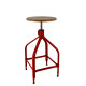 Tabouret bois et métal réglable Dessinateur 65/80 NICOLLE