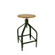 Tabouret bois et métal réglable Dessinateur 65/80 NICOLLE