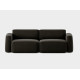 Tissu ROMO Linara 90 Espresso brun