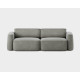 Tissu KIRKBY Spiral 23 Monochrome gris