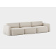 tissu ROMO Linara 05 Porridge blanc