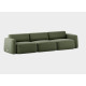 tissu ROMO Linara 100 Tarragon vert