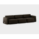  tissu SAHCO Ecriture 380 brun