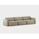 tissu SAHCO Ecriture 240 beige