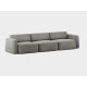 tissu KIRKBY Spiral 23 Monochrome gris