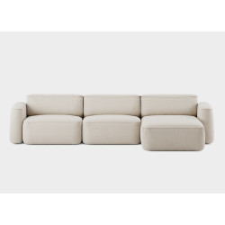 tissu ROMO Linara 05 Porridge blanc