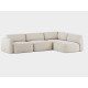 tissu ROMO Linara 05 Porridge blanc