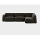  tissu ROMO Linara 90 Espresso brun