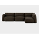 tissu SAHCO Ecriture 380 brun