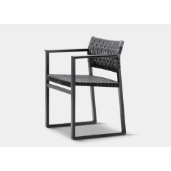 Fauteuil BM62 avec sangles de lin Borge Mogensen FREDERICIA