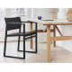 Fauteuil BM62 avec sangles de lin Borge Mogensen FREDERICIA