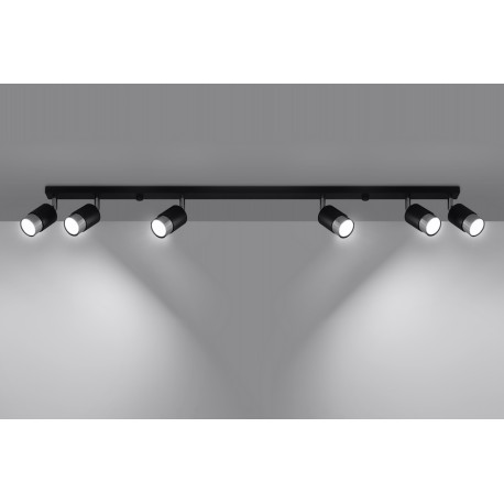 Plafonnier Nero 6 lumières SOLLUX