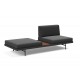 tissu Bouclé charcoal 529, plateau noyer