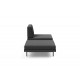tissu Bouclé charcoal 529, plateau noyer