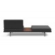 tissu Bouclé charcoal 529, plateau noyer