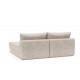 Méridienne Akello tissu Avella sand 280