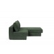 Méridienne Akello tissu Avella Pine green 281