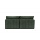Méridienne Akello tissu Avella Pine green 281