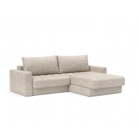 Méridienne Akello avec accoudoirs tissu Avella sand 280