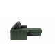 Méridienne Akello avec accoudoirs tissu Avella pine green 281