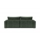 Méridienne Akello avec accoudoirs tissu Avella pine green 281