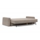 Canapé convertible Cone, tissu Cordufine beige 318