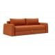 Canapé convertible Cone, tissu Esina orange brûlée 412