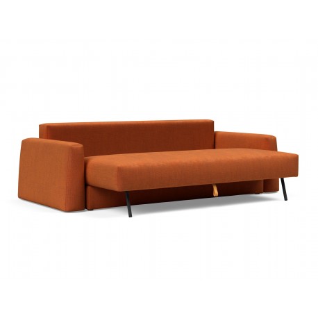 Canapé convertible Cone, tissu Esina orange brûlée 412