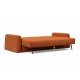 Canapé convertible Cone, tissu Esina orange brûlée 412