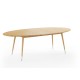 Table ovale extensible Point chêne huilé