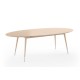 Table ovale extensible Point chêne savonné