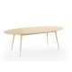 Table ovale extensible Point frêne savonné