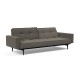 tissu Flashtex 216, pieds chêne teinté noir