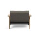tissu Flashtex 216, pieds chêne verni
