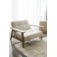 tissu Taura 357, pieds chêne verni