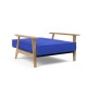 tissu Elégance 512, pieds chêne verni