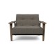 tissu Flashtex 216, pieds chêne fumé