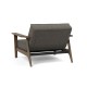 tissu Flashtex 216, pieds chêne fumé