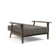 tissu Flashtex 216, pieds chêne fumé