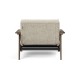 tissu Taura 357, pieds chêne fumé
