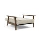 tissu Taura 357, pieds chêne fumé